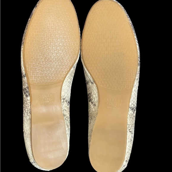 Stuart Weitzman Snakeskin Flats Size 7.5 M - Picture 6 of 15